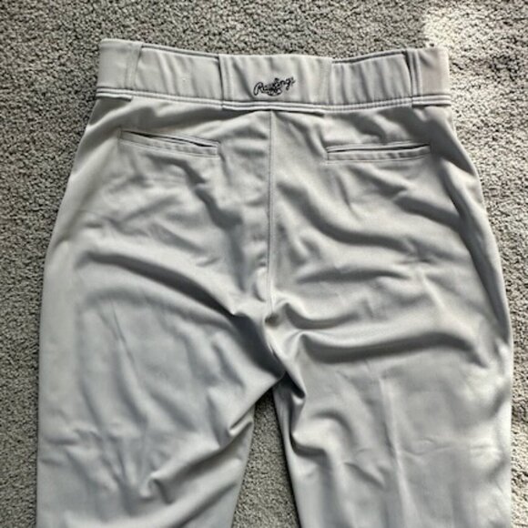Gray Rawlings Baseball Pants - Men's Size Large - Full Length - EUC - Picture 9 of 11